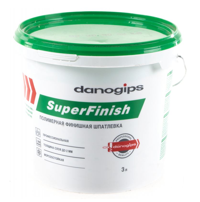 Danogips шпатлевка SuperFinish 5кг/3л (120)