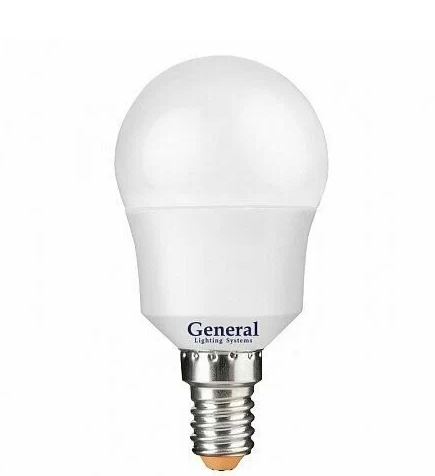 Лампа светодиодная General шар GLDEN-G45F-7-230-E14-4500