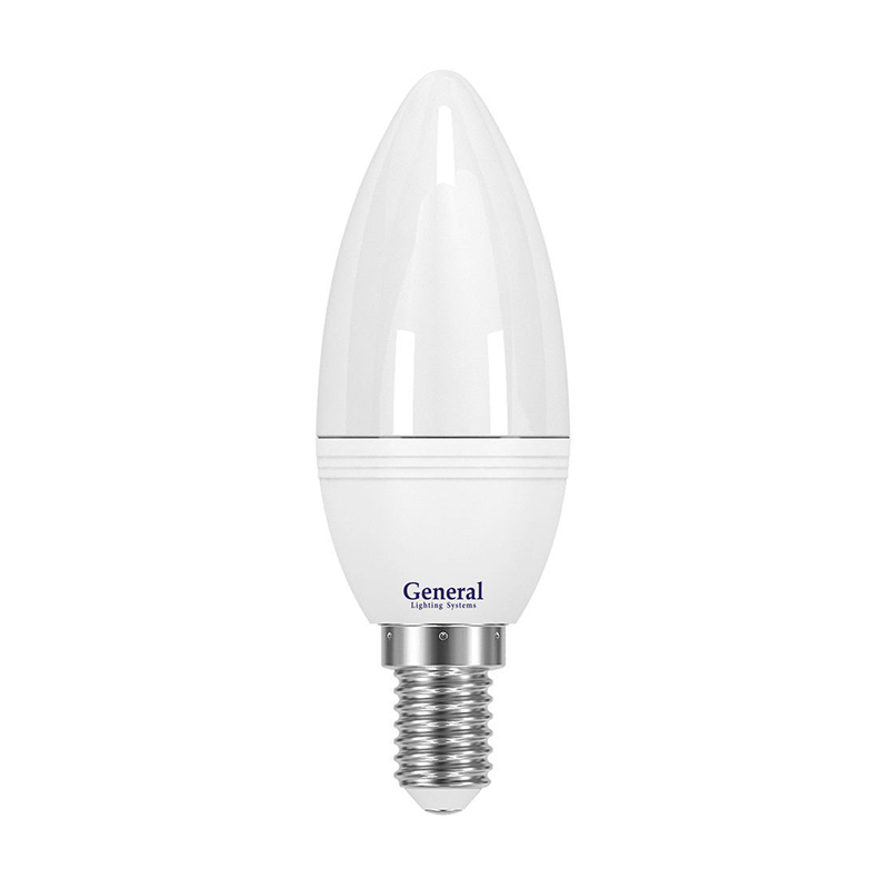 Лампа светодиодная General свеча GLDEN-CF-7-230-E14-4500