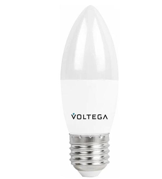 Лампа светодиодная Voltega E27 свеча 10W 4000К 8452