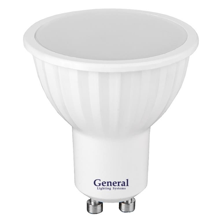 Лампа ** светодиод. General GLDEN-MR16-7-230-GU10-4500